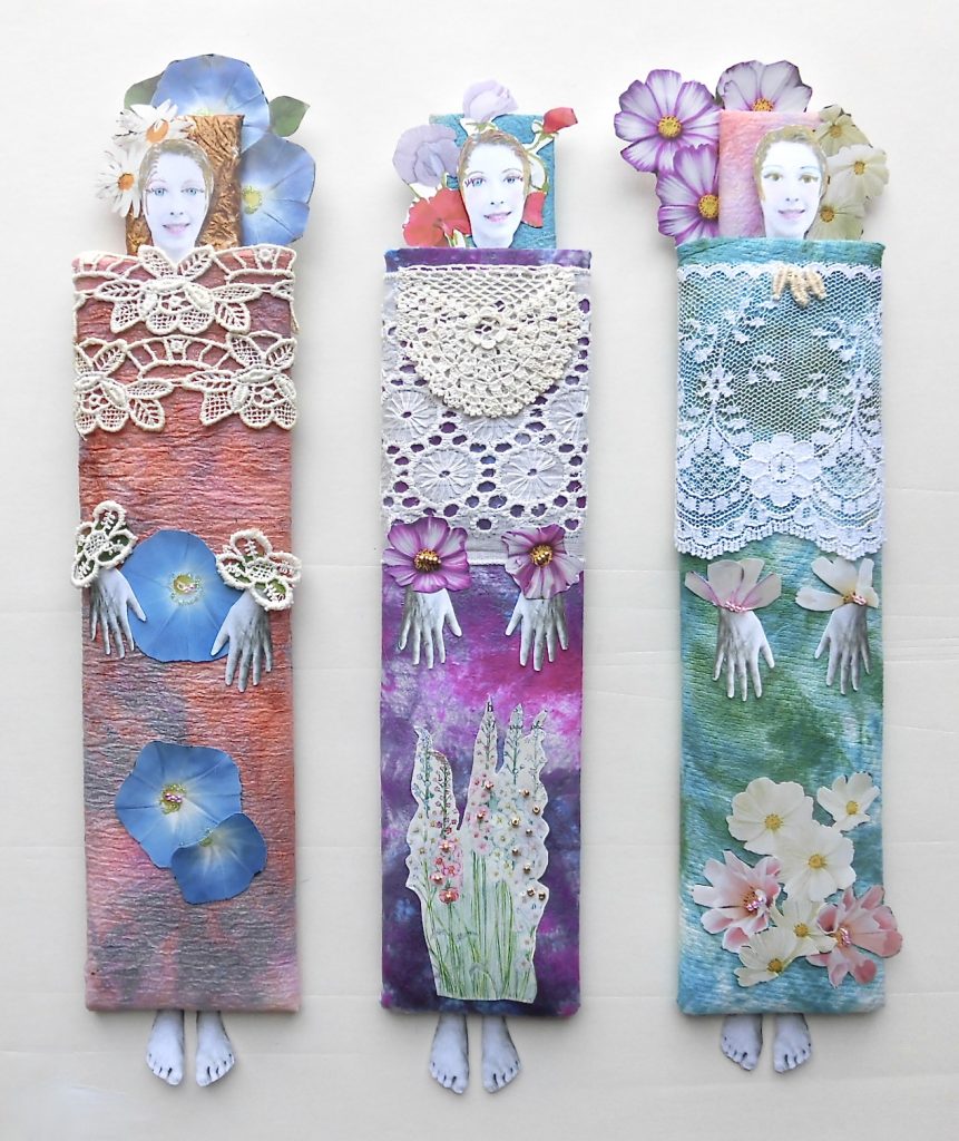 Triptych of self-portraits