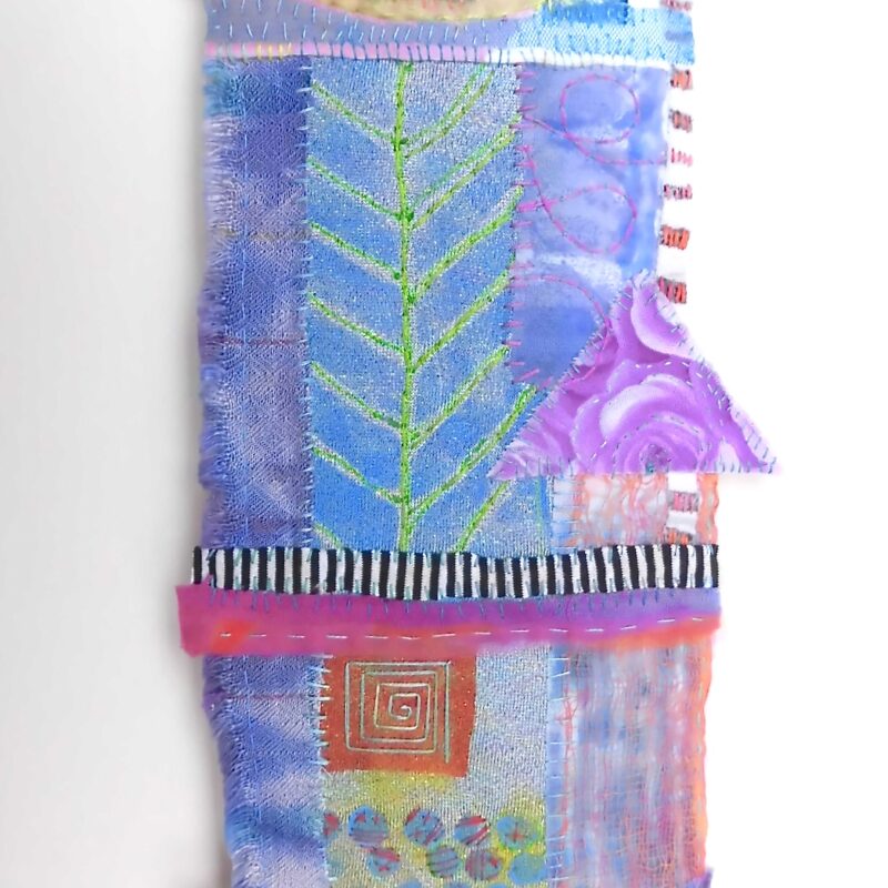 Improvisational Collaged Embroideries